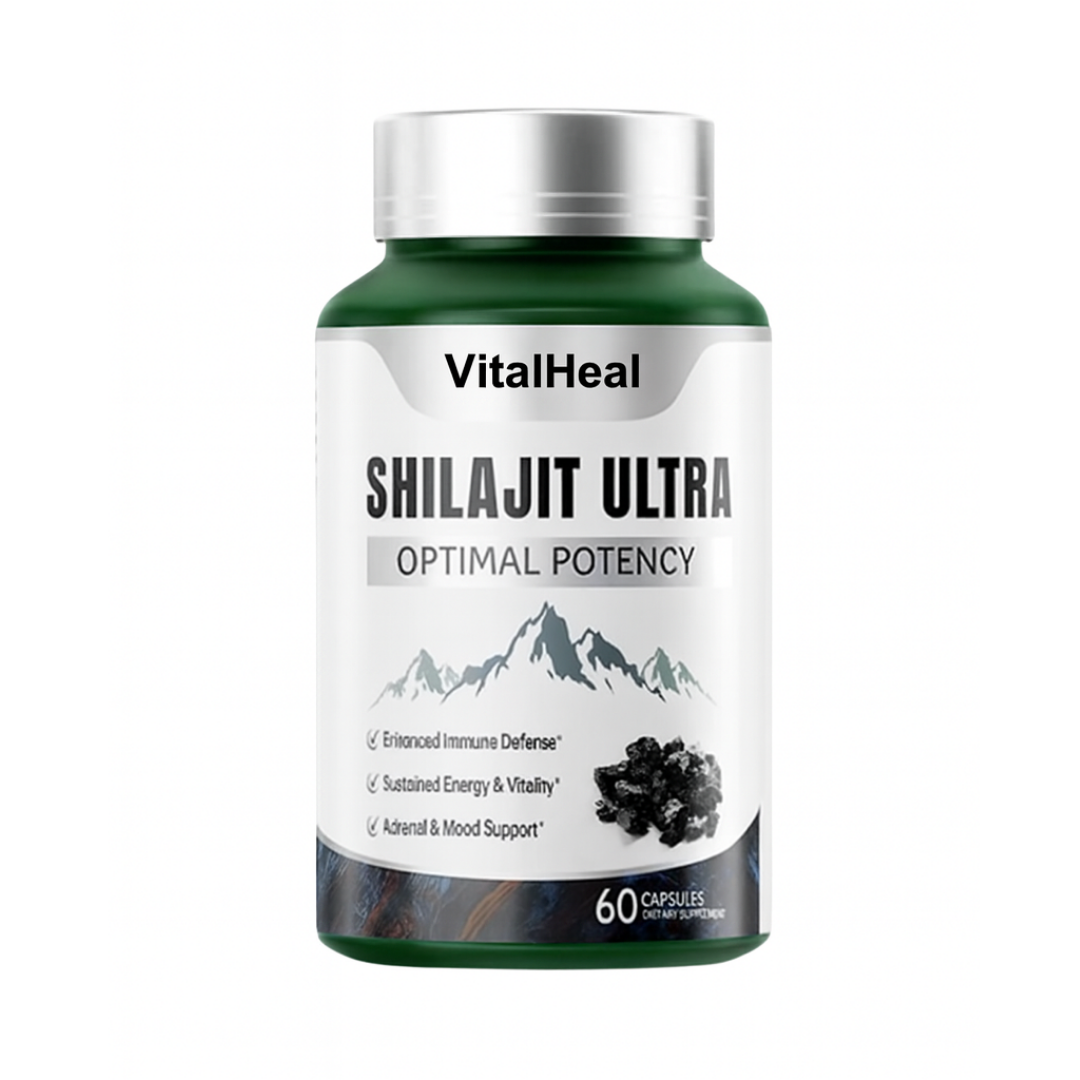 Shilajit Ultra – Optimal Potency Pure Himalayan Resin | 85+ Trace Minerals | Energy, Cognitive & Vitality Support | Extra Strength Capsules