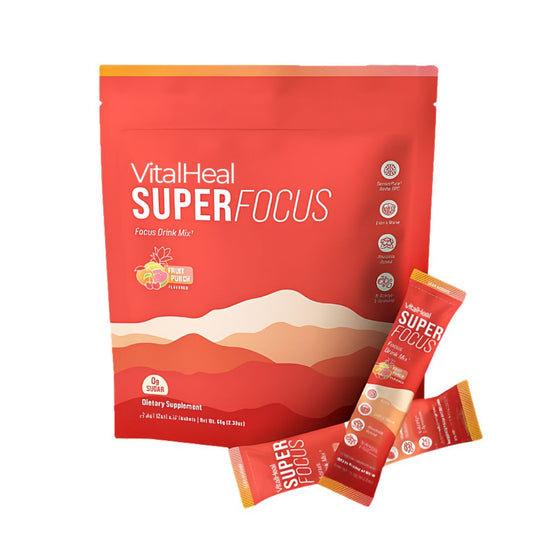 SuperFocus Drink Mix – Focus & Clarity with Lion’s Mane, Alpha GPC, Rhodiola (30 Servings)